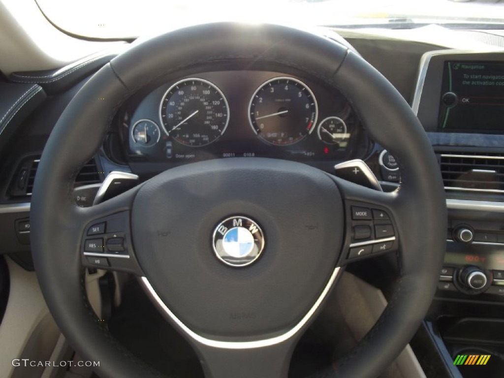 2013 6 Series 640i Gran Coupe - Mojave Metallic / Ivory White photo #10