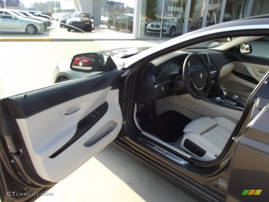 2013 6 Series 640i Gran Coupe - Mojave Metallic / Ivory White photo #12