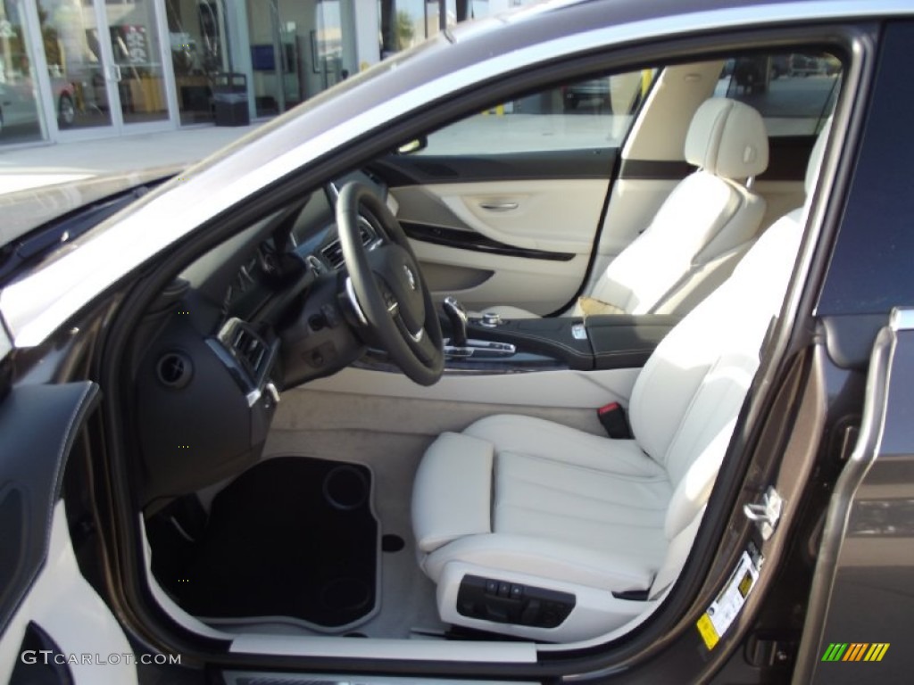 Ivory White Interior 2013 BMW 6 Series 640i Gran Coupe Photo #71761226