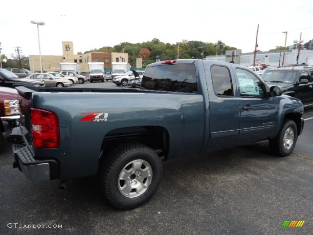 2013 Silverado 1500 LT Extended Cab 4x4 - Blue Granite Metallic / Ebony photo #5