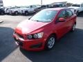 2013 Crystal Red Tintcoat Chevrolet Sonic LS Sedan  photo #3