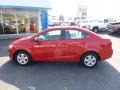 2013 Crystal Red Tintcoat Chevrolet Sonic LS Sedan  photo #4