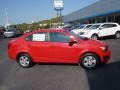 2013 Crystal Red Tintcoat Chevrolet Sonic LS Sedan  photo #8