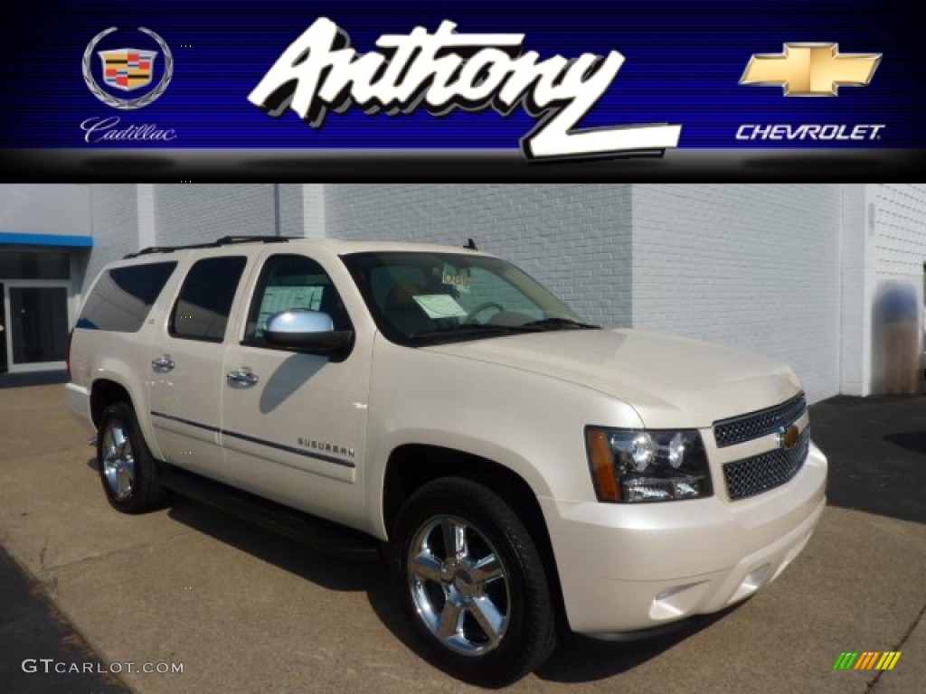 White Diamond Tricoat Chevrolet Suburban