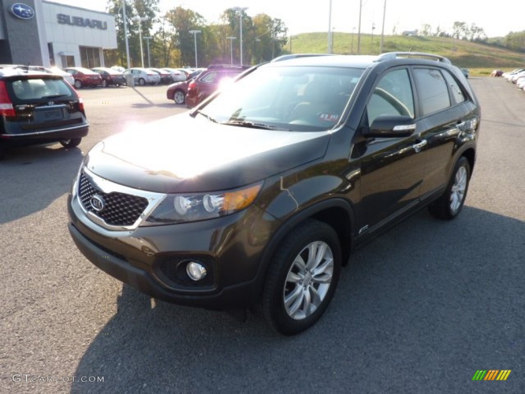 2011 Sorento EX AWD - Java Brown / Beige photo #3