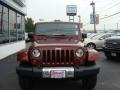 2009 Red Rock Crystal Pearl Jeep Wrangler Unlimited Sahara 4x4  photo #2