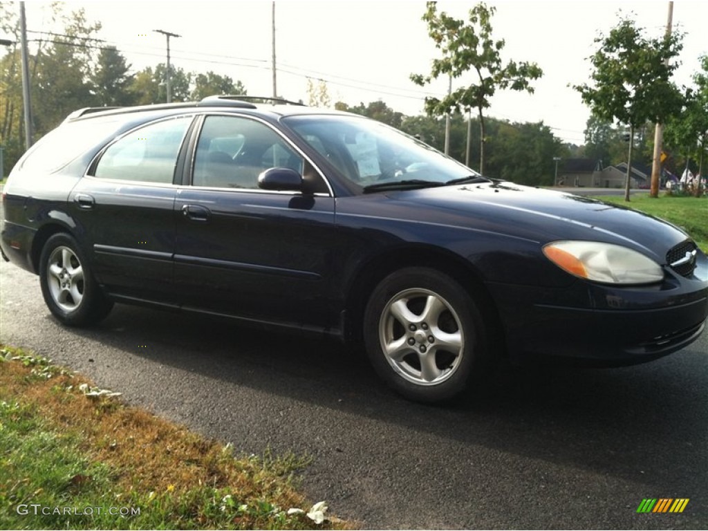 2002 Taurus SE - Medium Royal Blue Metallic / Medium Graphite photo #4