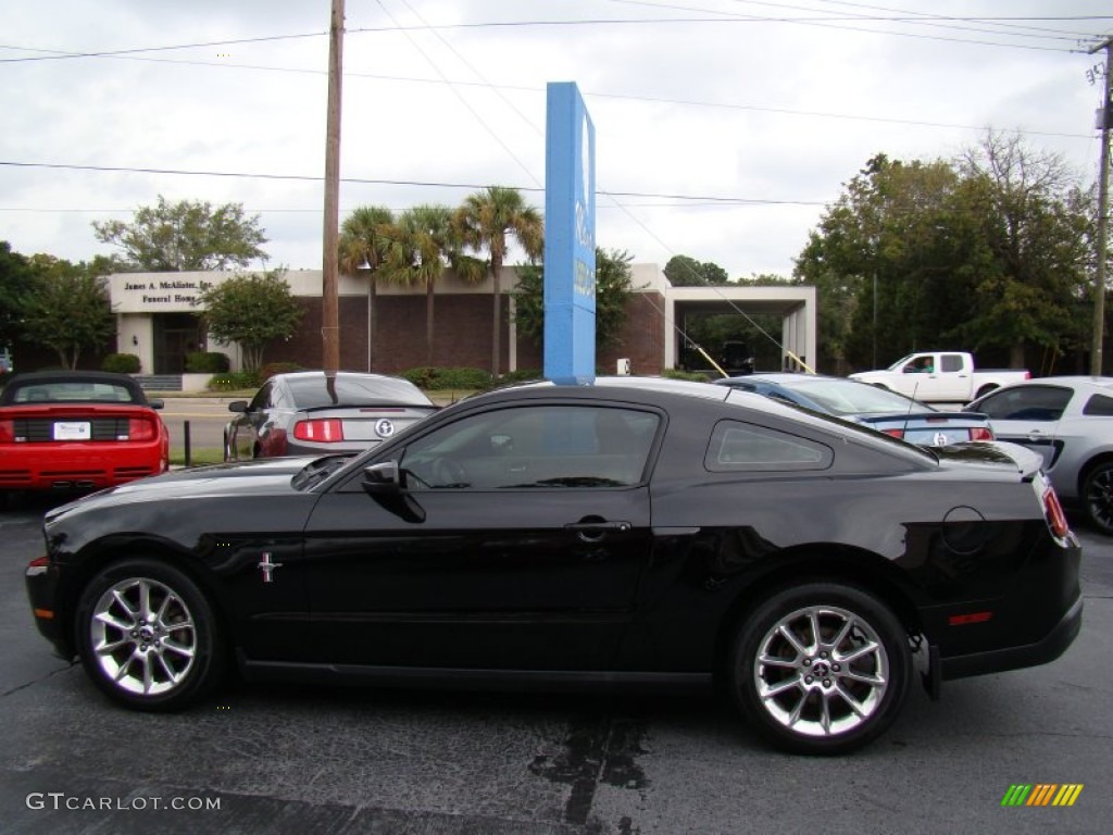 Black 2010 Ford Mustang V6 Premium Coupe Exterior Photo #71765565