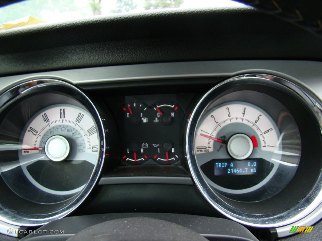 2010 Ford Mustang V6 Premium Coupe Gauges Photo #71765715