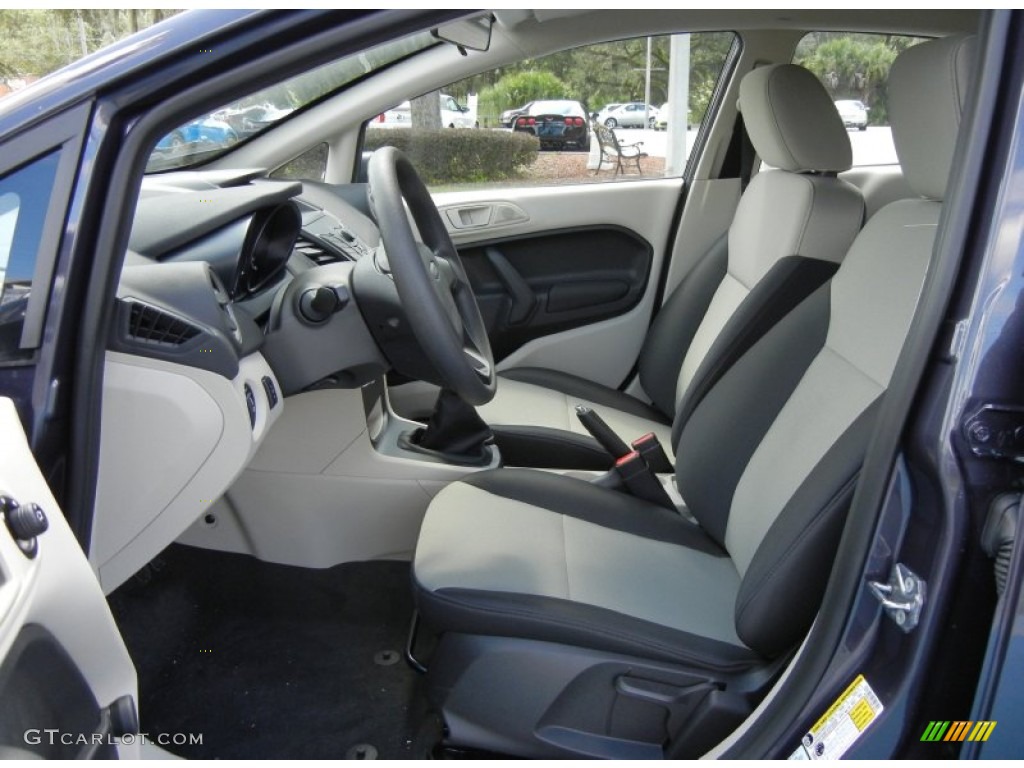 Charcoal Black/Light Stone Interior 2013 Ford Fiesta S Sedan Photo #71765826
