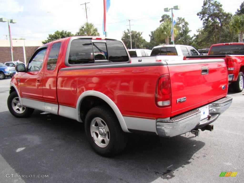Bright Red 1999 Ford F150 XLT Extended Cab Exterior Photo #71766030