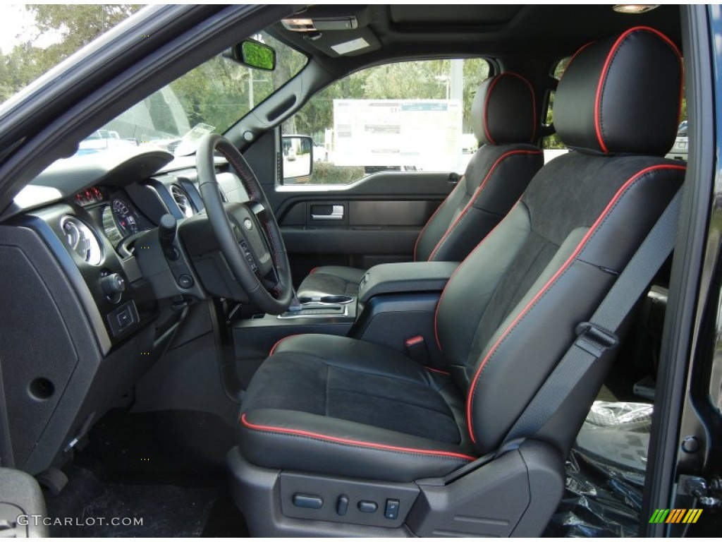 FX Sport Appearance Black/Red Interior 2013 Ford F150 FX4 SuperCrew 4x4 Photo #71766063