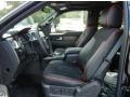 FX Sport Appearance Black/Red 2013 Ford F150 FX4 SuperCrew 4x4 Interior Color