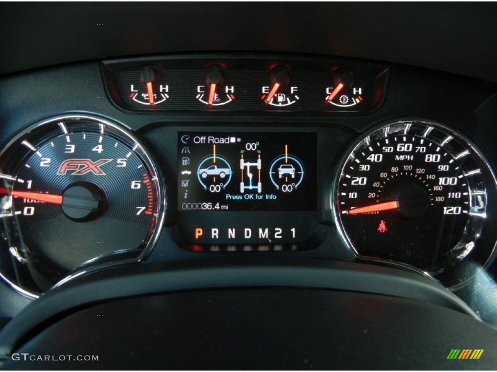2013 Ford F150 FX4 SuperCrew 4x4 Gauges Photo #71766099