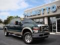 2008 Forest Green Metallic Ford F250 Super Duty Lariat Crew Cab 4x4  photo #27