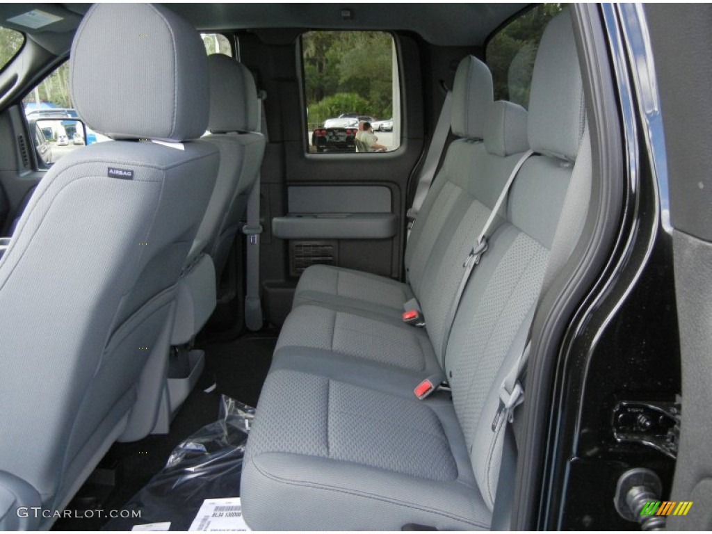 Steel Gray Interior 2013 Ford F150 XLT SuperCab Photo #71766663
