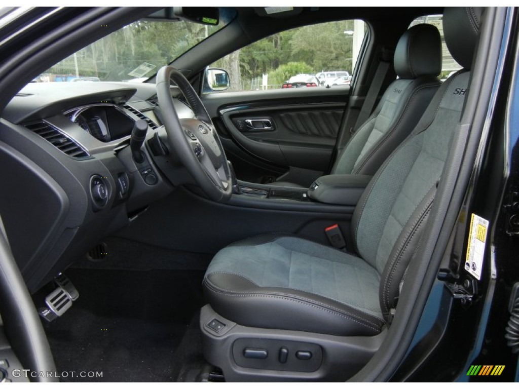 2013 Taurus SHO AWD - Tuxedo Black Metallic / SHO Charcoal Black/Mayan Gray Miko Suede photo #5