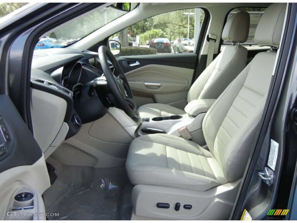 Medium Light Stone Interior 2013 Ford Escape SEL 2.0L EcoBoost 4WD Photo #71767335