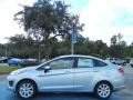 2013 Ingot Silver Ford Fiesta SE Sedan  photo #2