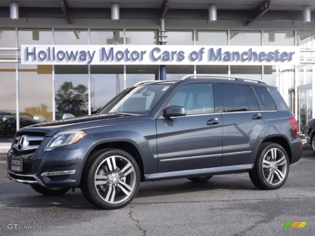 2013 GLK 350 4Matic - Steel Grey Metallic / Grey/Black photo #1