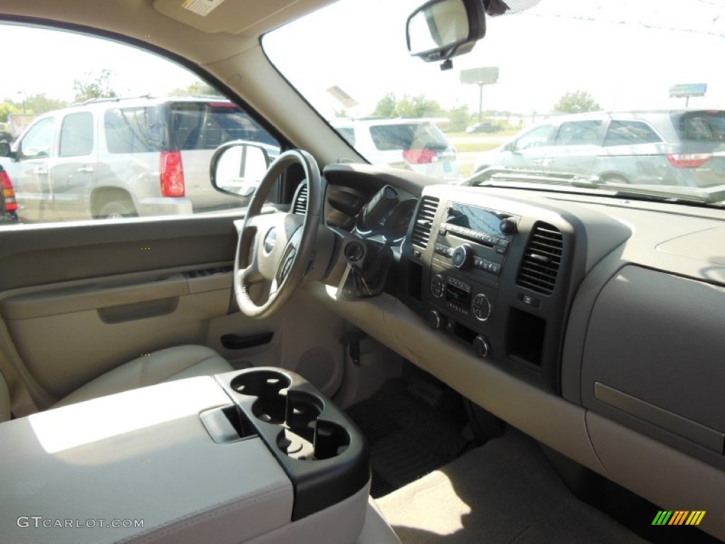 2010 Sierra 1500 SLE Extended Cab - Pure Silver Metallic / Dark Titanium/Light Titanium photo #6