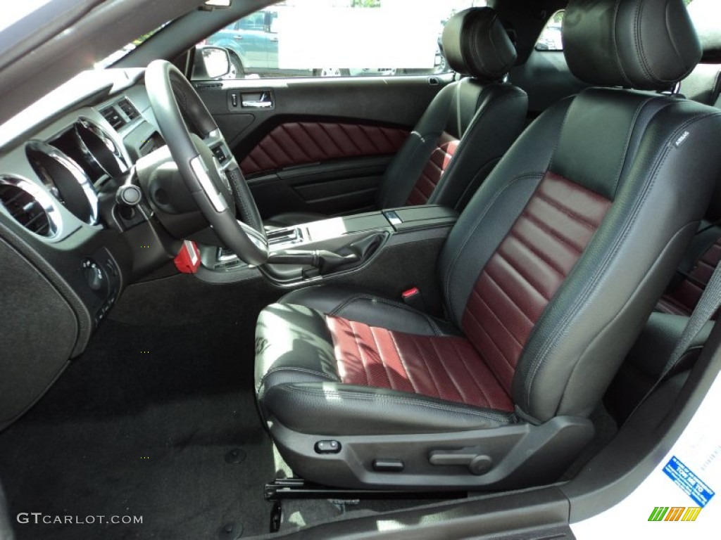 Lava Red/Charcoal Black Interior 2012 Ford Mustang V6 Premium Coupe Photo #71768781