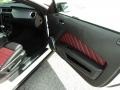 Lava Red/Charcoal Black 2012 Ford Mustang V6 Premium Coupe Door Panel