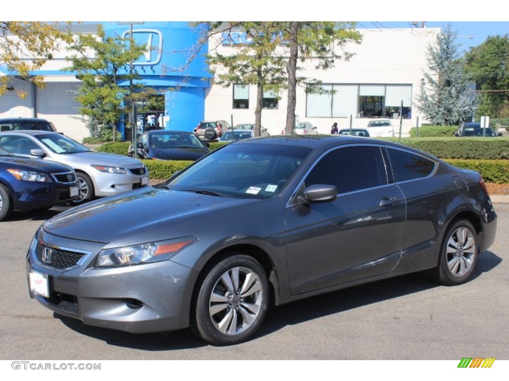 2010 Accord EX-L Coupe - Polished Metal Metallic / Black photo #1