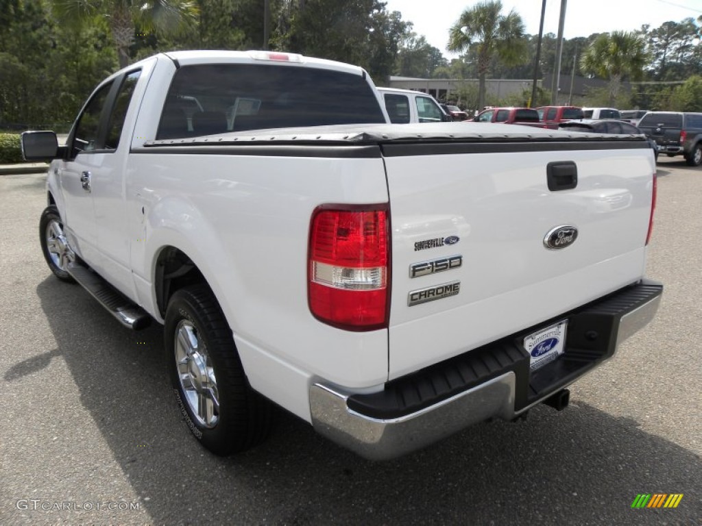 2006 F150 XLT SuperCab - Oxford White / Medium Flint photo #17