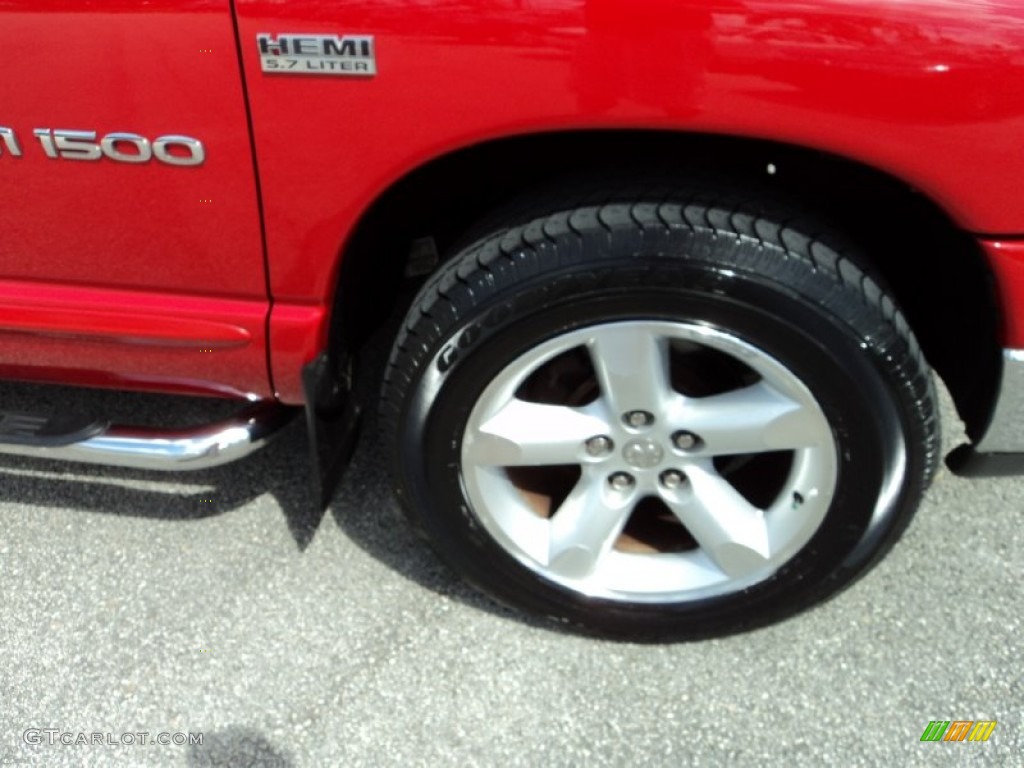 2006 Ram 1500 SLT Quad Cab - Flame Red / Medium Slate Gray photo #3