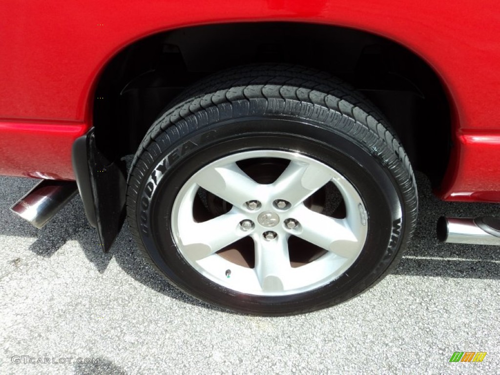 2006 Ram 1500 SLT Quad Cab - Flame Red / Medium Slate Gray photo #4