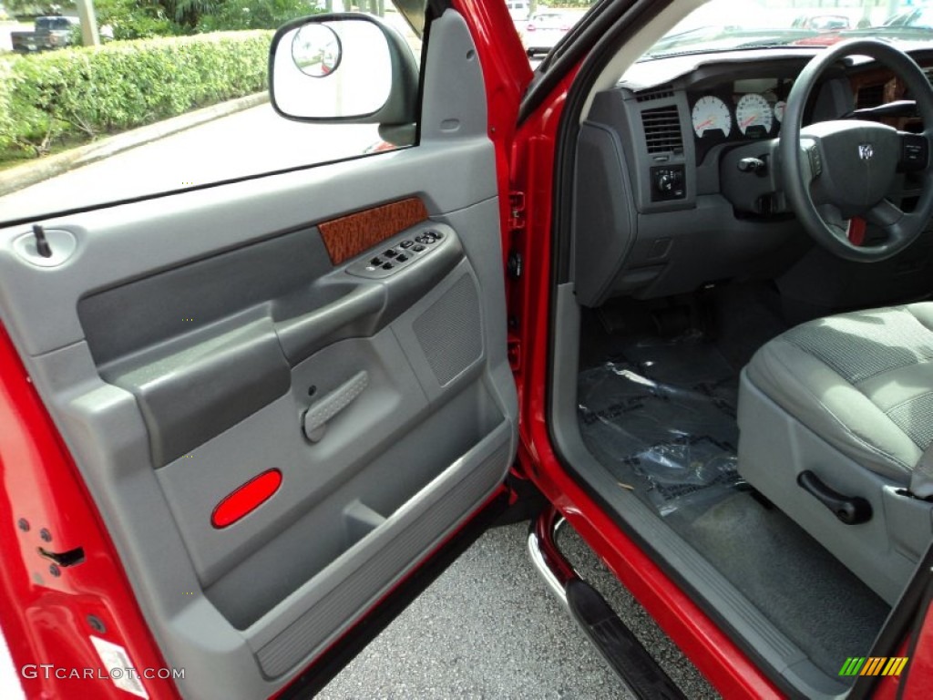2006 Ram 1500 SLT Quad Cab - Flame Red / Medium Slate Gray photo #16