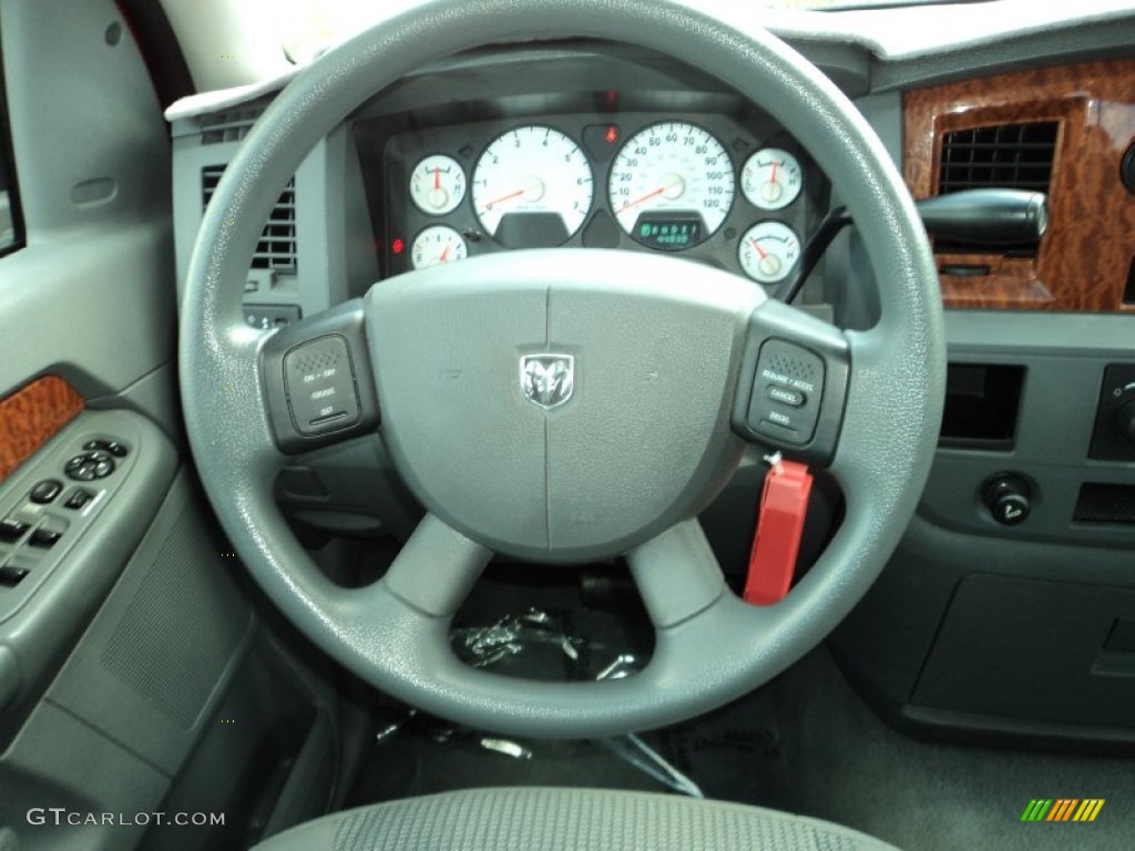 2006 Ram 1500 SLT Quad Cab - Flame Red / Medium Slate Gray photo #25