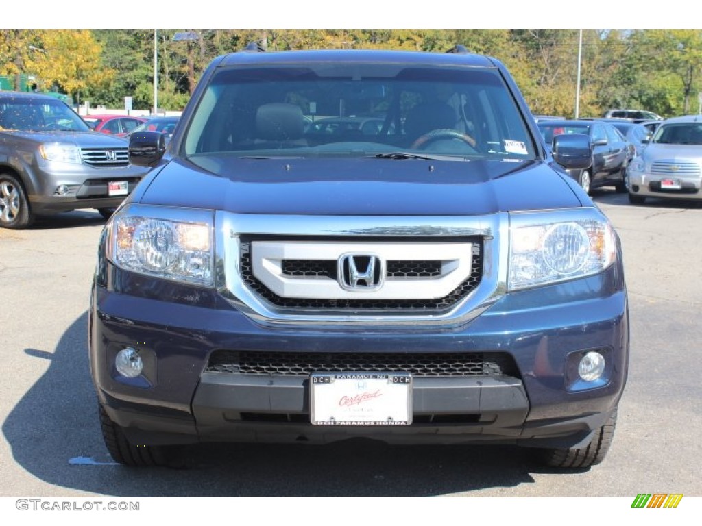 2010 Pilot EX-L 4WD - Bali Blue Pearl / Gray photo #2