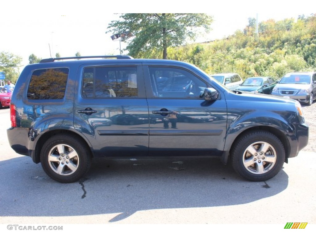 2010 Pilot EX-L 4WD - Bali Blue Pearl / Gray photo #4