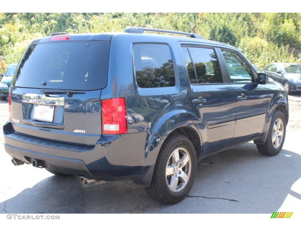 2010 Pilot EX-L 4WD - Bali Blue Pearl / Gray photo #5