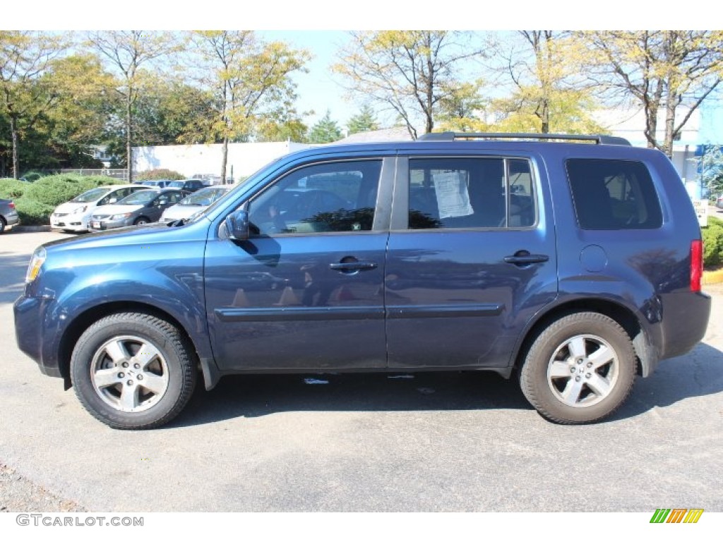 2010 Pilot EX-L 4WD - Bali Blue Pearl / Gray photo #8