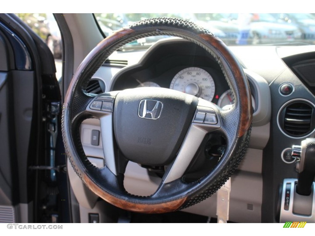 2010 Pilot EX-L 4WD - Bali Blue Pearl / Gray photo #14