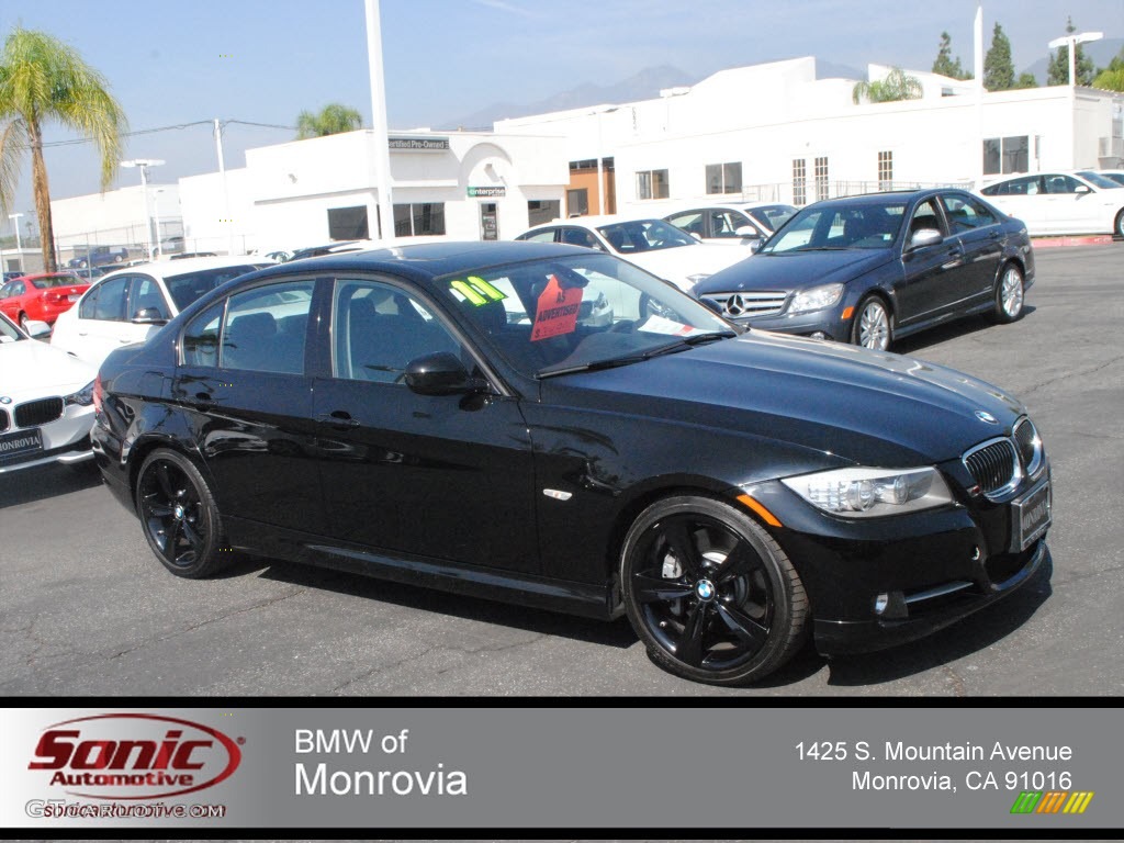 2011 3 Series 335i Sedan - Jet Black / Black photo #1