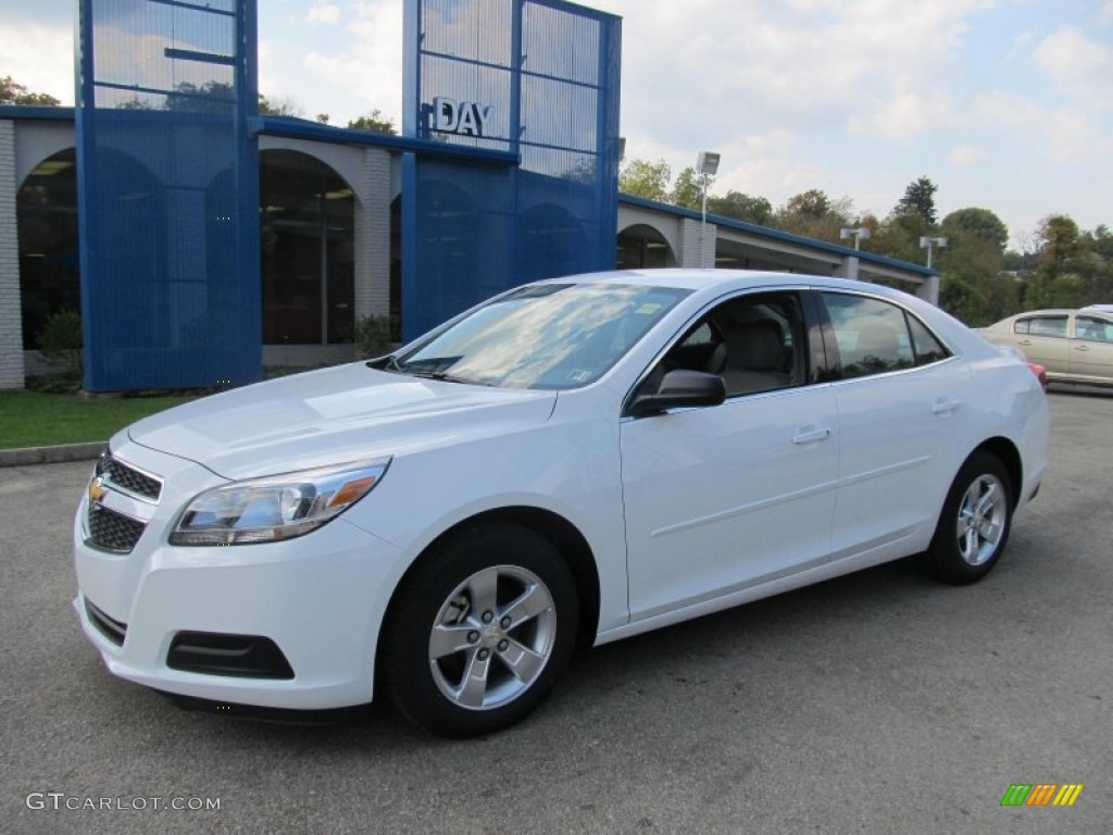 2013 Malibu LS - Summit White / Jet Black/Titanium photo #1