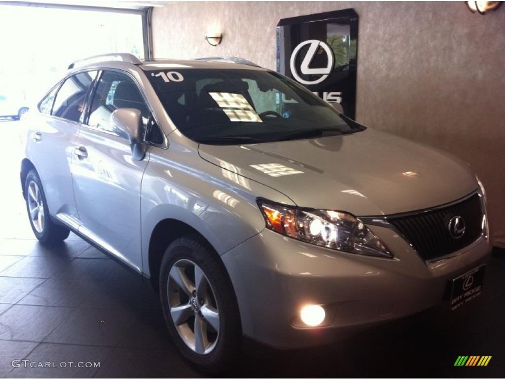 2010 RX 350 AWD - Tungsten Silver Pearl / Black/Brown Walnut photo #1