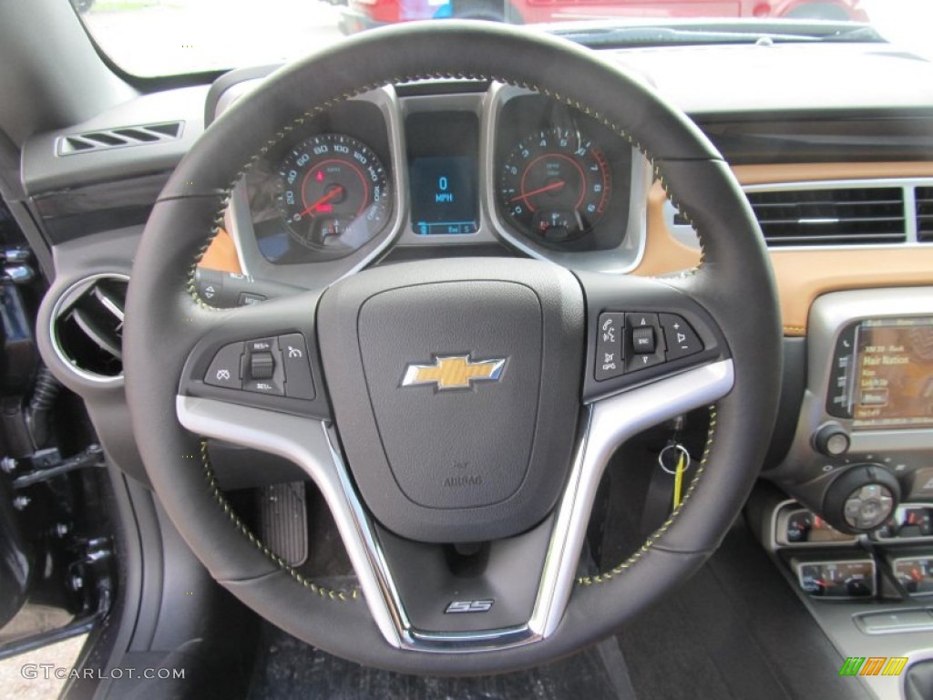 2013 Chevrolet Camaro SS Dusk Special Edition Coupe Special Edition Dusk Mojave Steering Wheel Photo #71774673