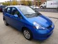 2008 Vivid Blue Pearl Honda Fit Hatchback  photo #3