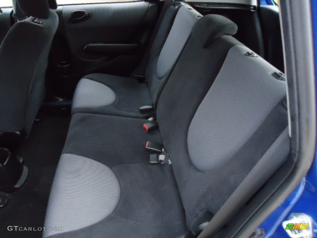 2008 Fit Hatchback - Vivid Blue Pearl / Black/Grey photo #5
