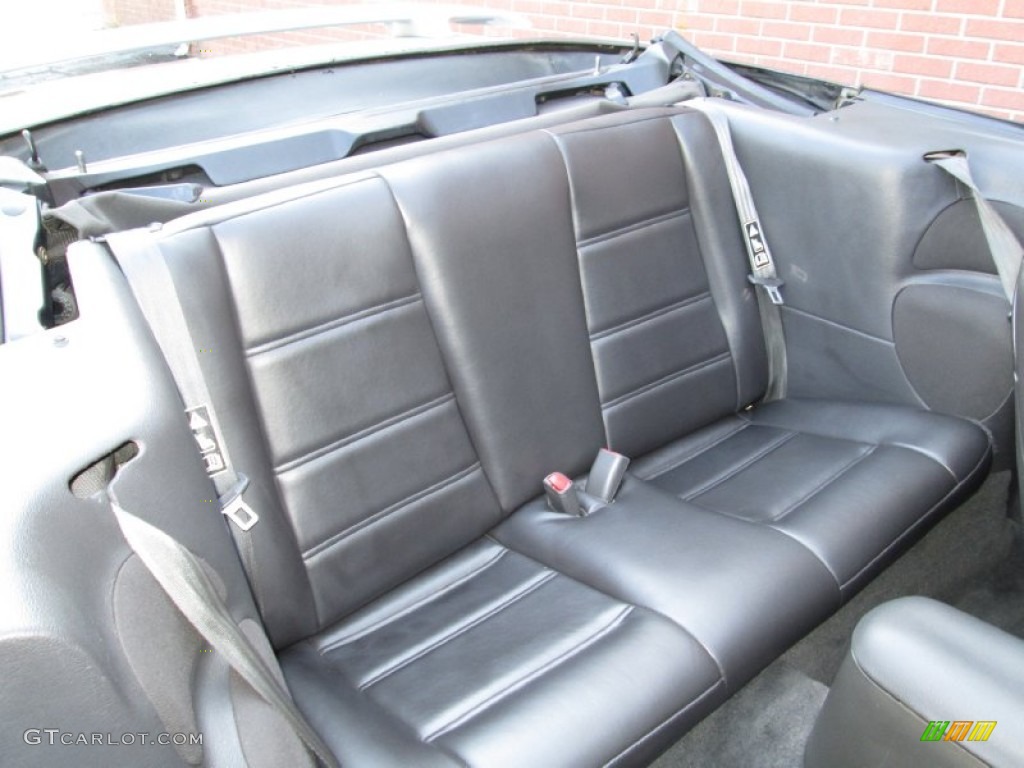 2002 Mustang V6 Convertible - Satin Silver Metallic / Dark Charcoal photo #27