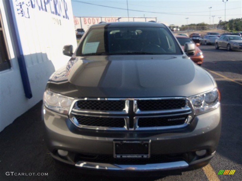 2012 Durango Crew AWD - Mineral Gray Metallic / Black photo #2