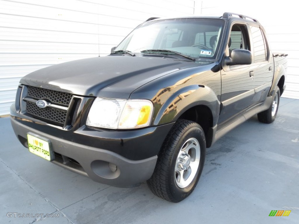 Black Clearcoat 2005 Ford Explorer Sport Trac XLS Exterior Photo #71778225