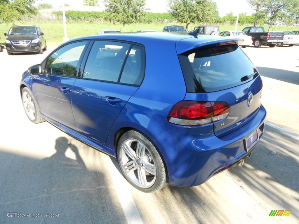 2013 Golf R 4 Door 4Motion - Rising Blue Metallic / Titan Black photo #5