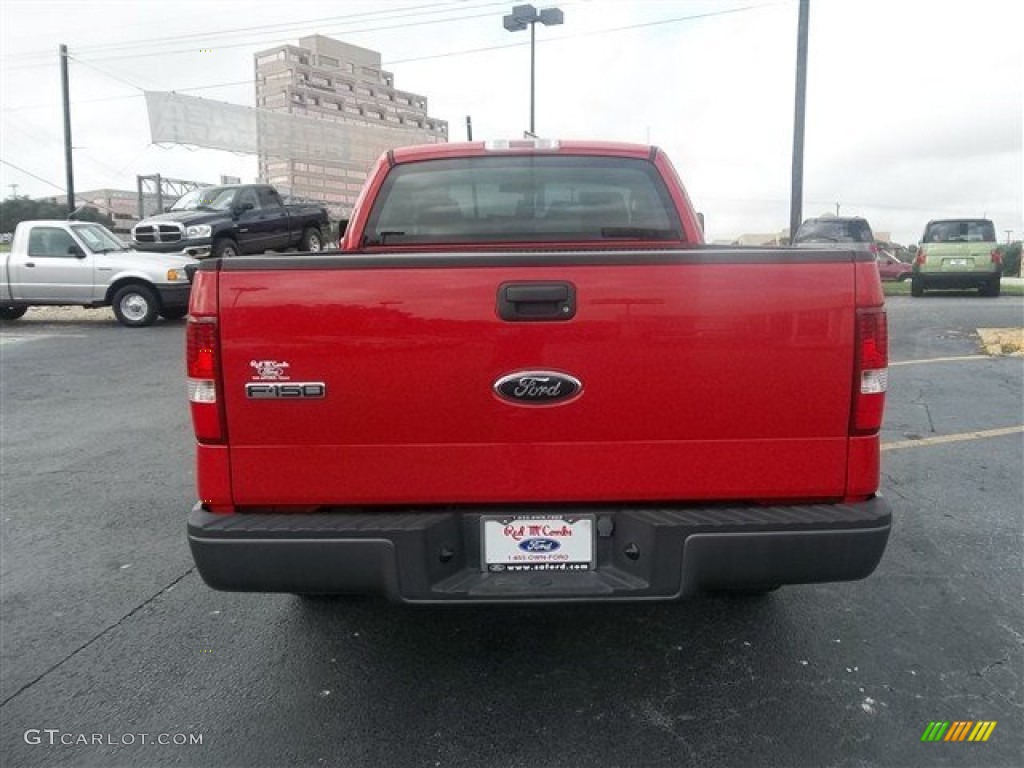 2006 F150 XL Regular Cab - Bright Red / Medium Flint photo #4