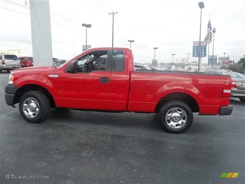2006 F150 XL Regular Cab - Bright Red / Medium Flint photo #6